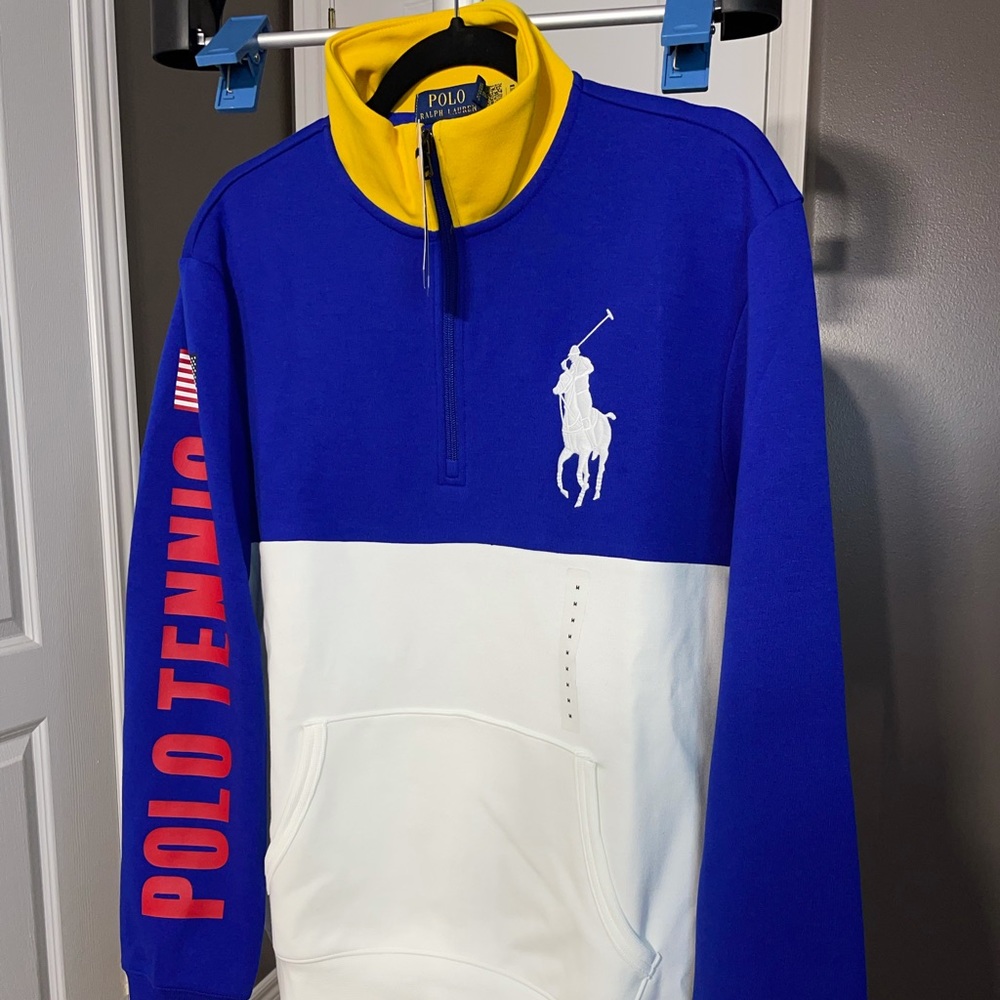 MEN’S Polo Tennis Half Zip Sweater